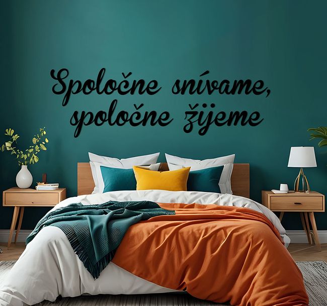 Nápis - Spoločne snívame - Čierna